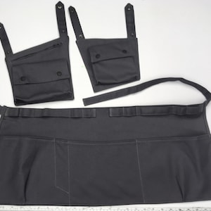 Canvas Cargo Apron with Removeable Snap on Cargo Pockets zdjęcie 5