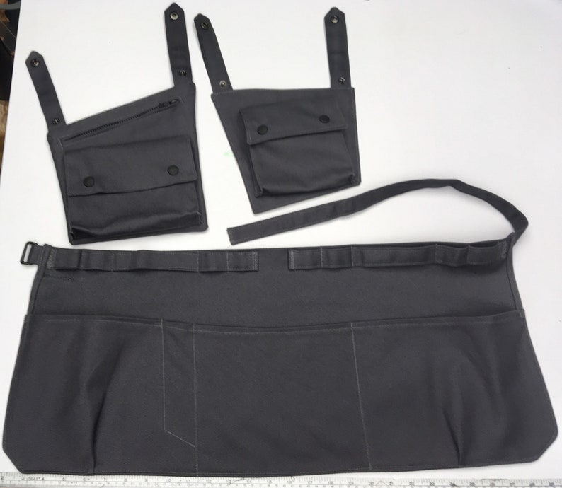 Canvas Cargo Apron with Removeable Snap on Cargo Pockets zdjęcie 5