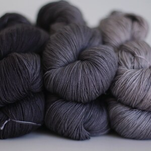 Lace Yarn Hand dyed Milk Lait Gradient Ombre Galvanized