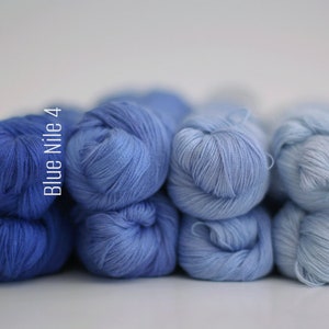 Cobweb Lace Yarn Hand Dyed Milk Silk LeSC Lait et Soie Cobweb 1azc