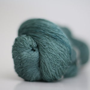 Merino Silk Gossamer Lace Yarn Hand dyed Laine et Soie Lambs Ear
