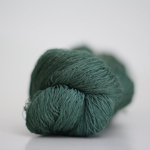 Merino Silk Gossamer Lace Yarn Hand dyed Laine et Soie Olivenite