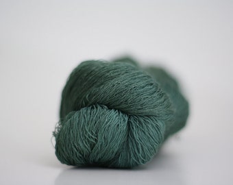 Merino Silk Gossamer Lace Yarn Hand dyed Laine et Soie Olivenite