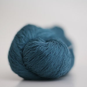 Merino Silk Gossamer Lace Yarn Hand dyed Laine et Soie Greenwinged