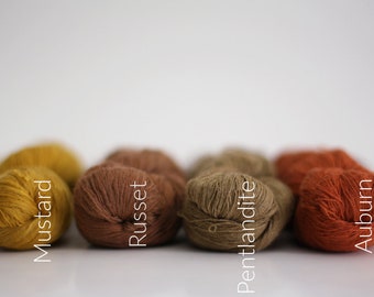 Lace Yarn Baby Camel Silk Cobweb Hand dyed Soie et Bebe Chameau