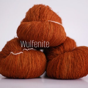 Gossamer Lace Yarn Merino Silk Hand dyed Laine et Soie Wulfenite