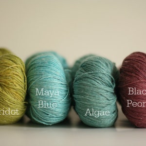 Silk Linen Lace Yarn Hand dyed 1AZC Soie Lin