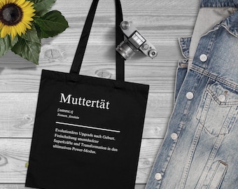 Jute bag "Motherhood" in dictionary style