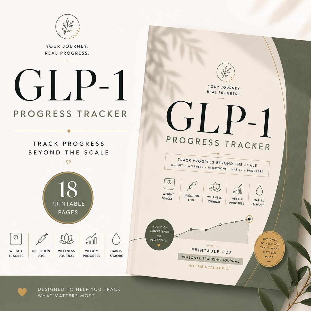 GLP-1 Progress Tracker Printable, Weekly Injection Log PDF, Digital ...