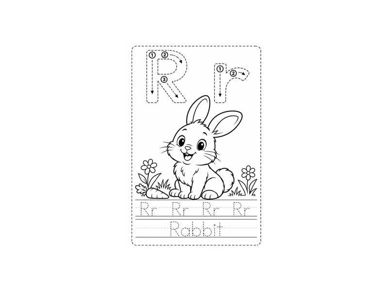 Alphabet Flashcards & Tracing Worksheets (4-6 Age)| A–Z Letter Tracing