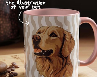 Custom Pet Portrait Mug | Personalized Dog Cat Coffee Cup