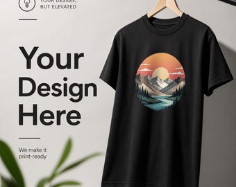 Custom T Shirt, Your Design Front Back Print Tee, Personalized Graphic Logo Shirt