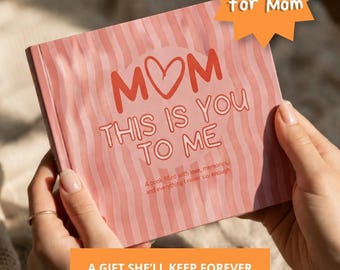 Personalized Mom Photo Book | Fill-in-the-Blank Memory Album