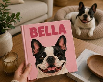 Personalized Pet Photo Album, Custom Dog Cat Memory Book, Pet Keepsake Gift