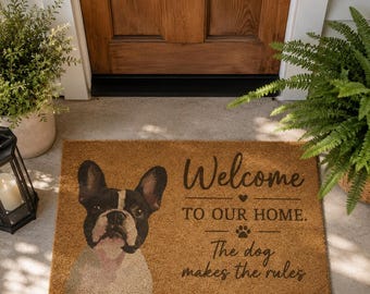 Custom Pet Doormat | Personalized Funny Dog Cat Welcome Mat | Pet Lover Home Decor Gift | Housewarming Gift
