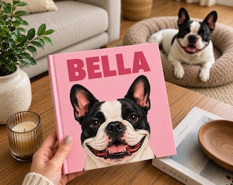 Personalized Pet Photo Album, Custom Dog Cat Memory Book, Pet Keepsake Gift, Pet Memorial Gift