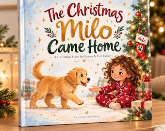 Personalized Christmas Storybook for Kids and Pets, Custom Storybook from Photos