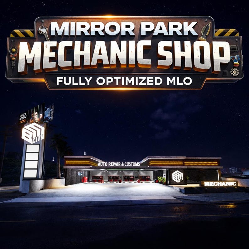 Mlo Rider Signs Mirror Park Mechanic Shop| Fivem Mlo | Mlo | Optimized| Roleplay | High ...