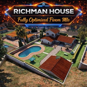 Richman House/ Fivem mlo / Mlo / Ottimizzato/ Gioco di ruolo / Alta qualità/
