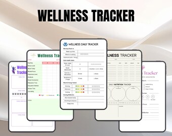 Holistic Vitality Tracker: Mind Body Spirit Journal (PDF PNG)