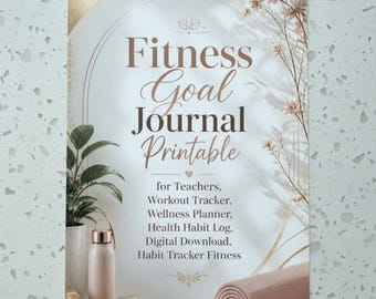 Fitness Goal Tracker Printable, Weekly Planner, Instant Digital Download