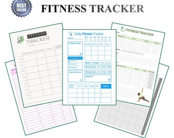 Gym Training Log: Fitness Tracker, Workout Journal, Strength Record (PDF, PNG)