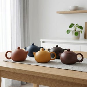 Purple Clay Teapot Ball Shape Infuser Tea Pot Handmade Ceramic Tea Set Authentic Kettle Tea Ceremony