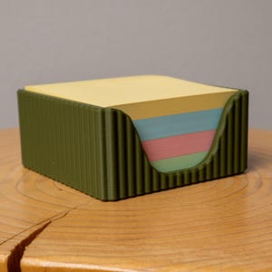 3D-gedruckter Post-it-Notizhalter | Minimalistisches Design | Geschenkidee für Büro und Zuhause