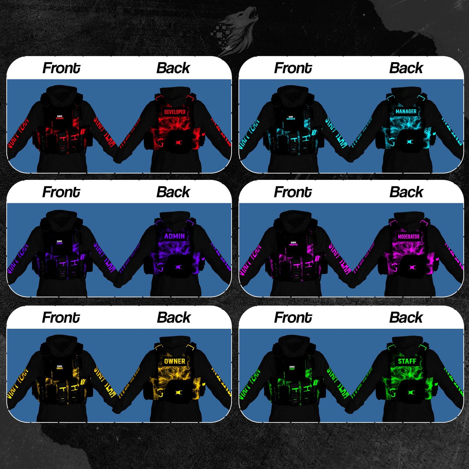 Staff Vest & Hoodie Clothing RP Pack V2 for Male and Female Server ...