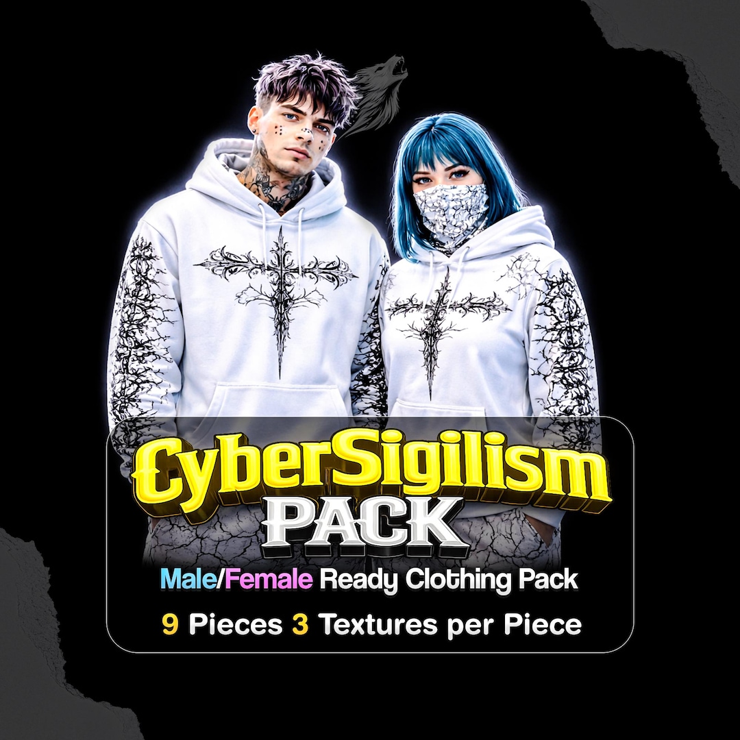 Cybersigilism Clothing RP Pack V4 for Male and Female Server Ready - Etsy