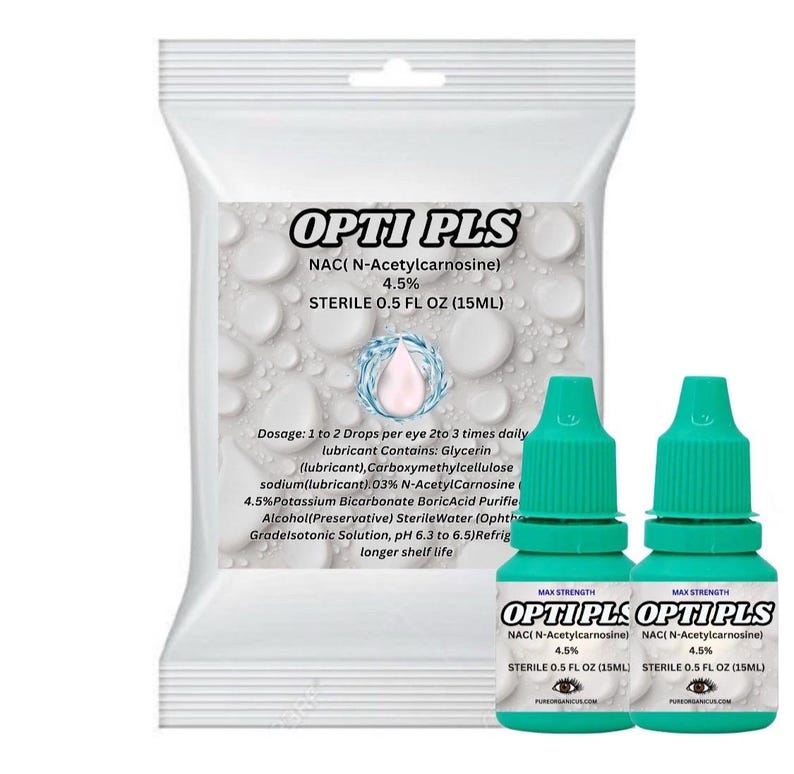 Optidrop Opti Plus Cataract NAC N-acetylcarnosine 4.5% Eye Drops 15ml ...