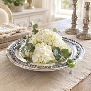 Silver Plated Rose Bowl - Etsy
