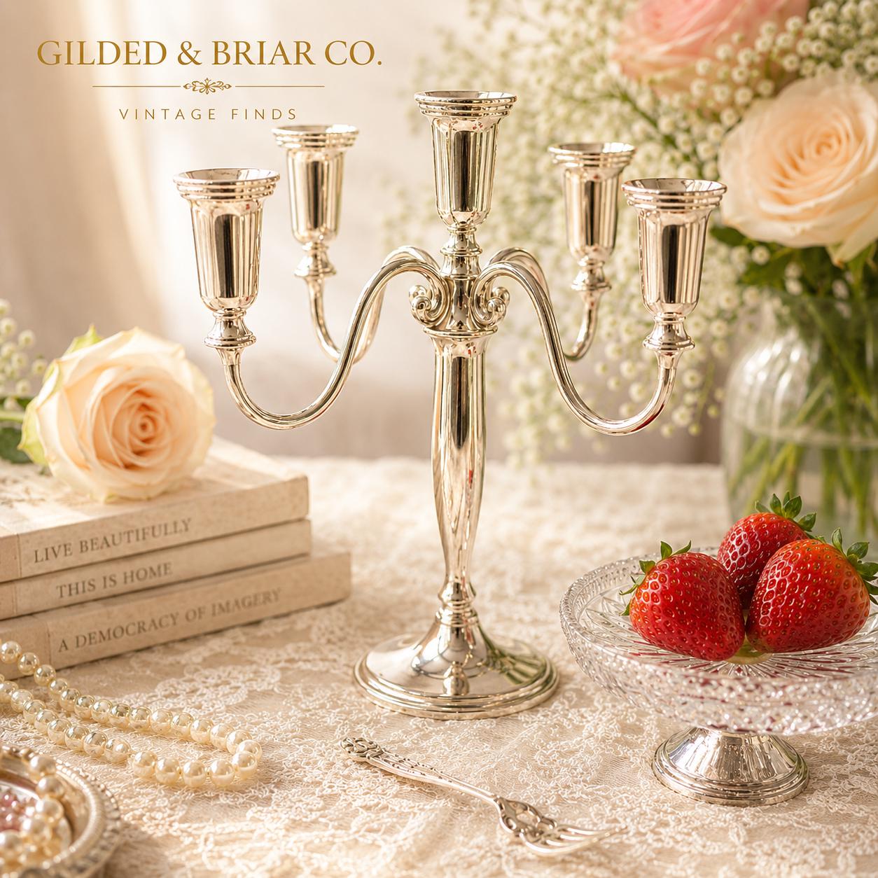 Godinger Silver Candleholders - Etsy