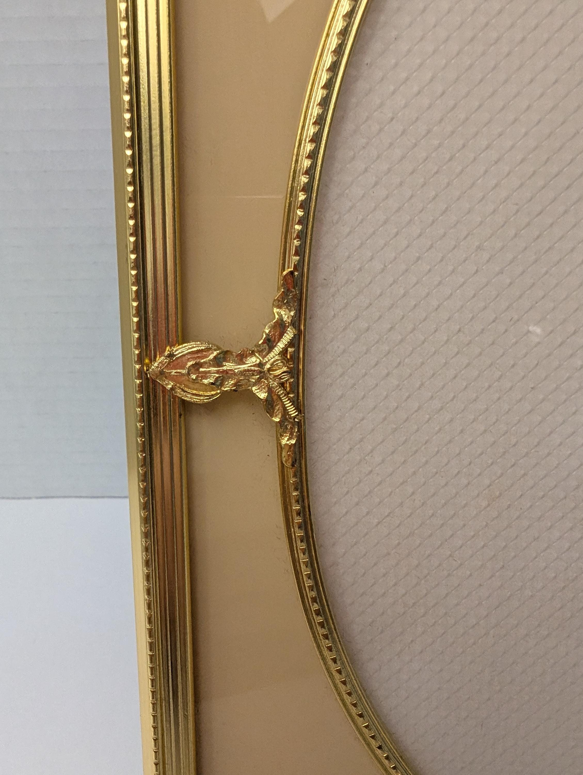 Vintage 24K Gold Finish Ornate Picture Frame - Oval Insert Frame - Etsy
