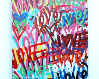 Love Pop Art Canvas Print - Etsy