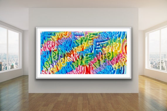 現代アート　Words M.Asano VI/X 額付き 現代アート Words M.Asano VI/X 額付き 美術品・アンティーク