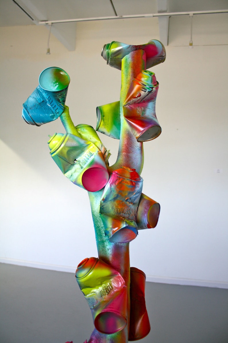 Les bombes aérosol ORIGINAL pop art sculpture bois arbre Etsy
