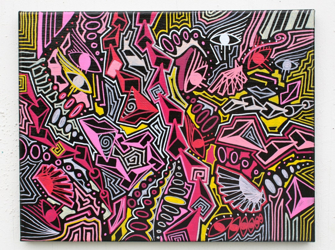 ORIGINAL Abstract Contemporary Pop Art Fine Art Surrealism Etsy