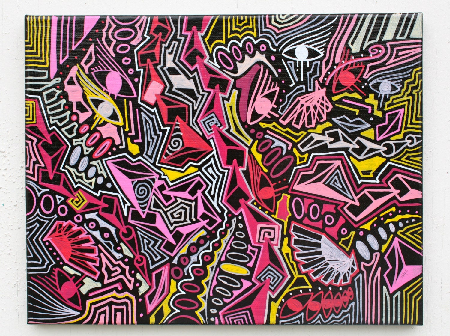 ORIGINAL abstract contemporary pop art fine art surrealism canvas