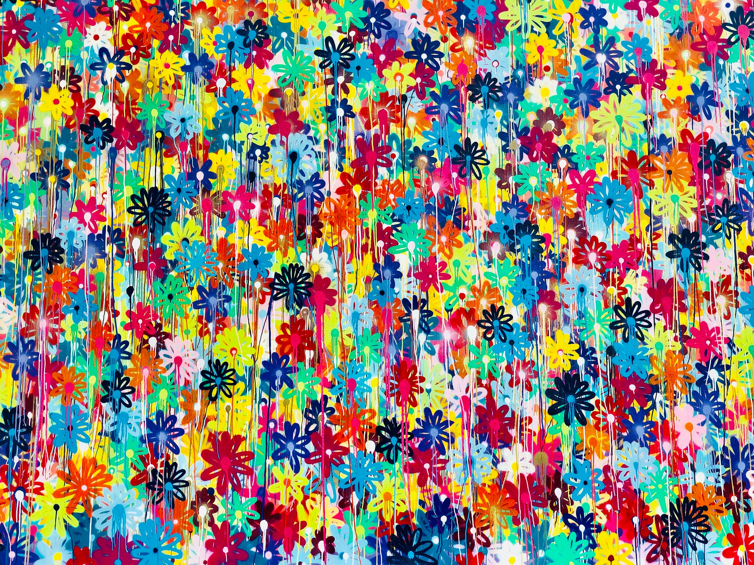 トップス Flower graffiti see-through tops(blue) 2017594_1M_83c17386-db0e-4fe0-