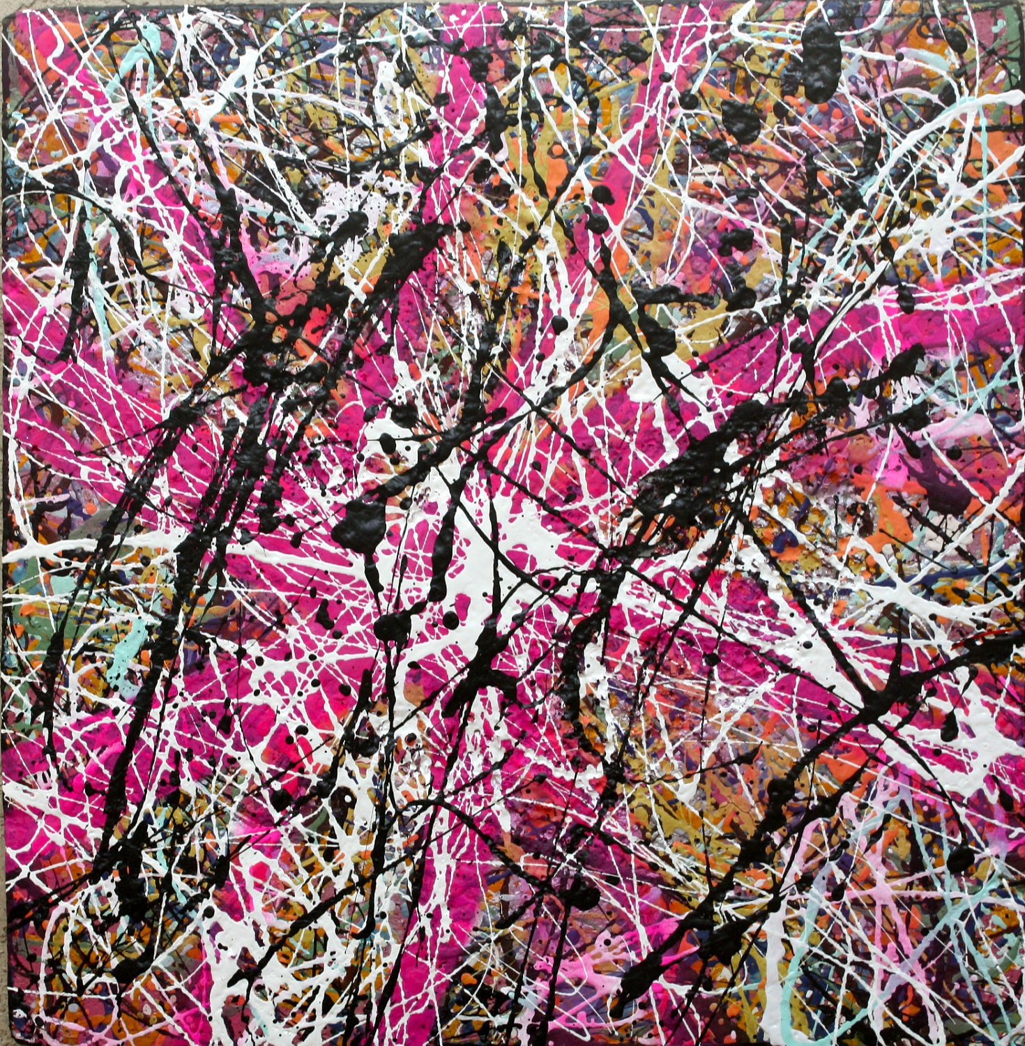 Geef energie terrorisme Manhattan ORIGINAL Abstract Jackson Pollock Style Medium Contemporary - Etsy Geef energie terrorisme Manhattan ORIGINAL Abstract Jackson Pollock Style Medium Contemporary - Etsy