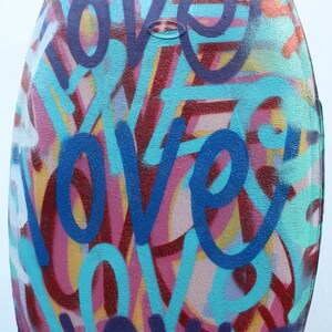 FREE SHIPPING Chris Riggs hand painted suitcase luggage bag one of a kind rare original art graffiti street art NYC image 2