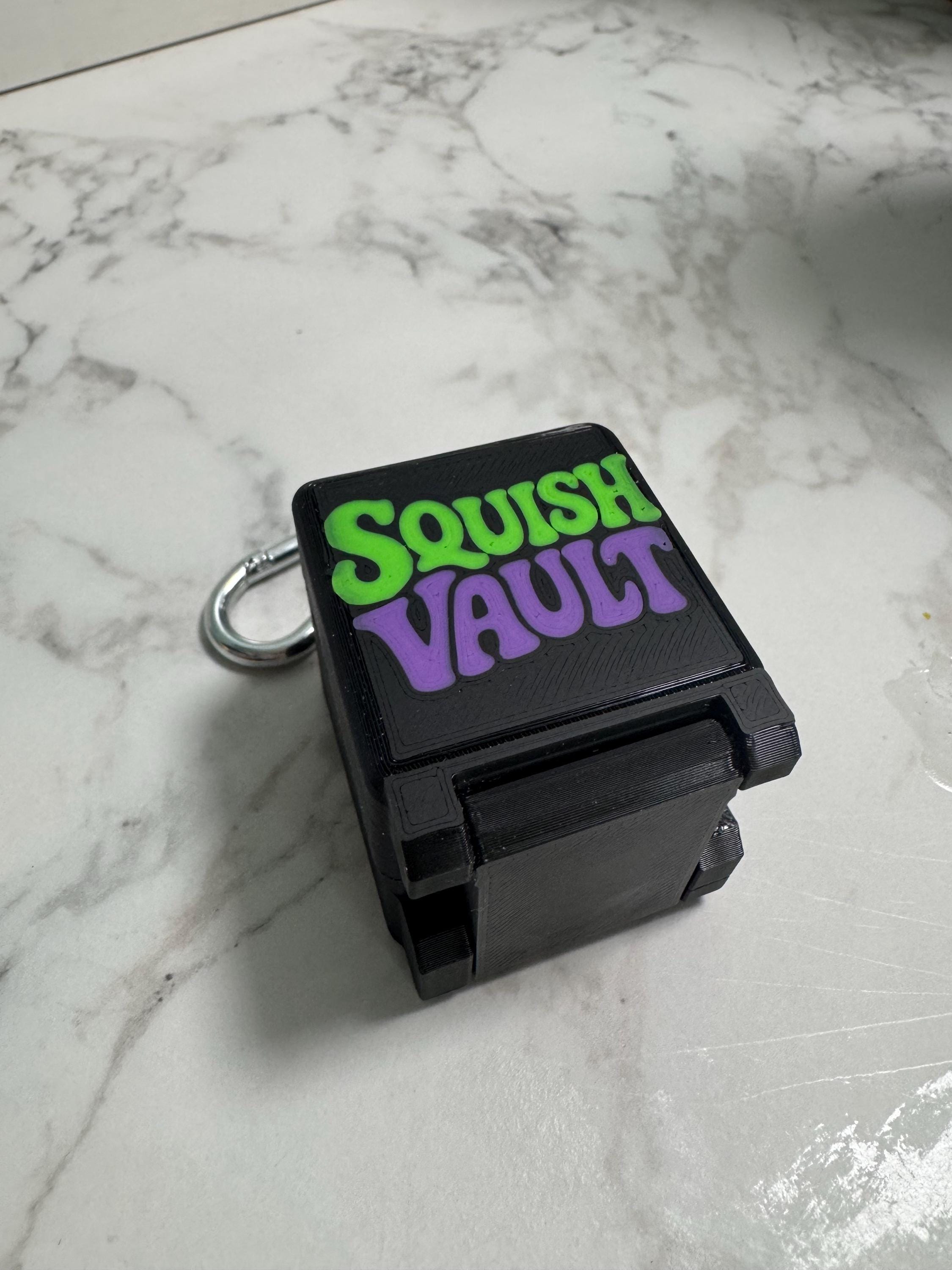 Needoh Keychain Needoh Nice Cube Keychain Case Holder, Squishy Fidget Travel Case Clip ...