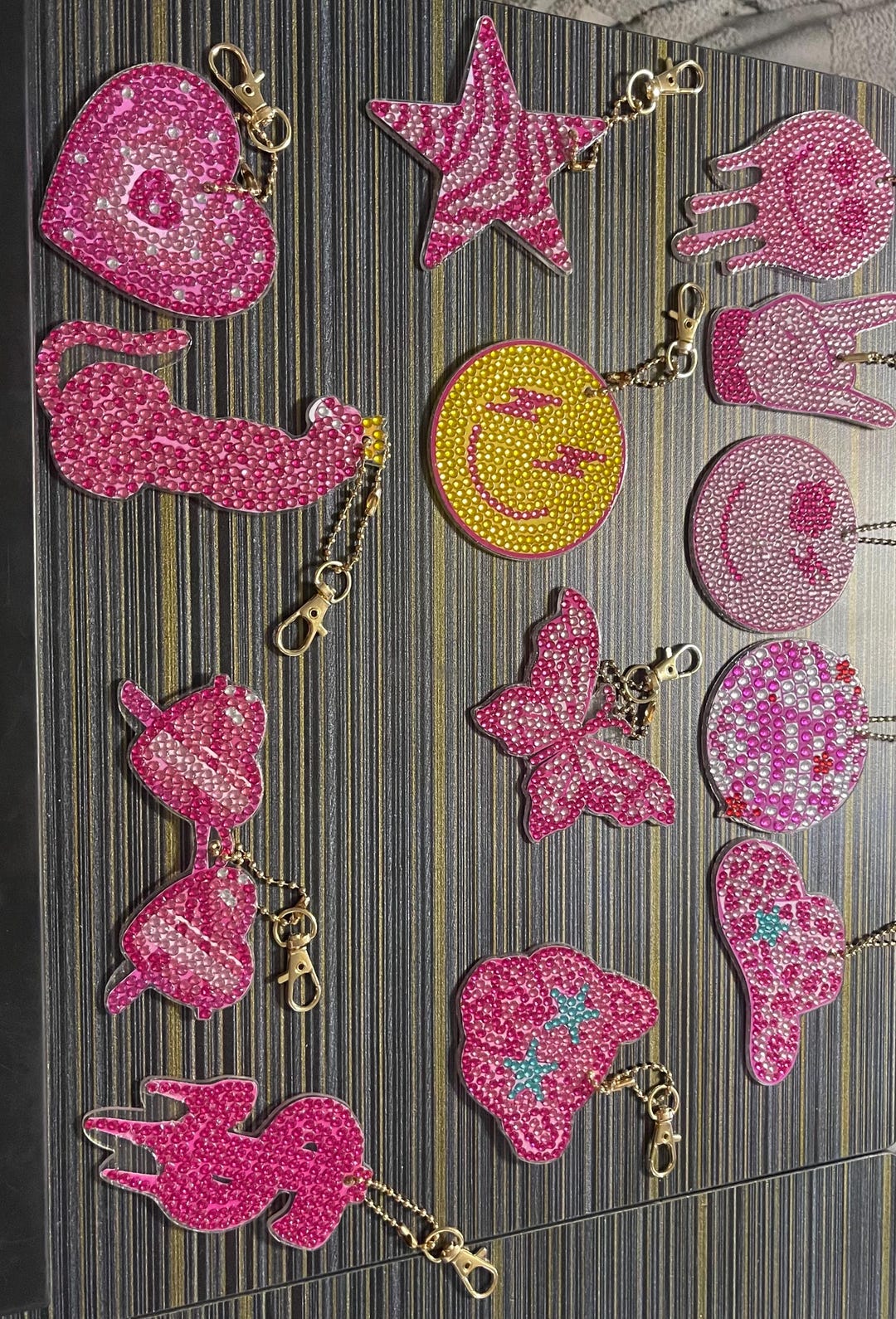 Diamond Art Keychains - Etsy