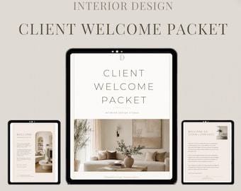 Paquete de bienvenida para diseñadores de interiores