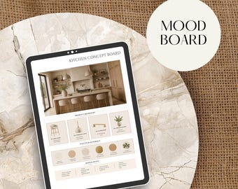 Plantilla de panel de inspiración para diseñadores de interiores