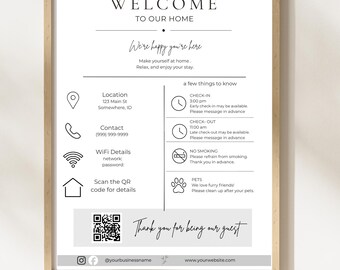 Plantilla de bienvenida de Airbnb