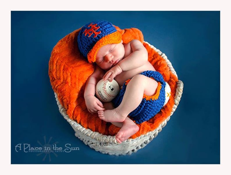 Newborn Baby Boy Baseball Cap Diaper Cover Crochet Baseball Etsy