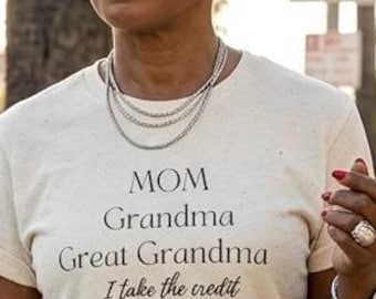Mama Oma Oma T-Shirt, Familie Stolz Tee