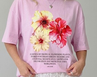 Eternal Bloom Shirt Pink Orchid T-shirt Aesthetic Botanical Tee Tropical Summer Top Y2K Floral Clothes Vibrant Beach Outfit Comfort Colors®